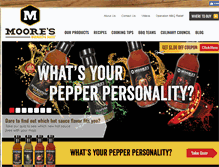 Tablet Screenshot of mooresmarinade.com